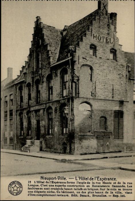 NIEUPORT Nieuwpoort West-Vlaanderen Belgie Nieuport Ville Hotel Esperance
