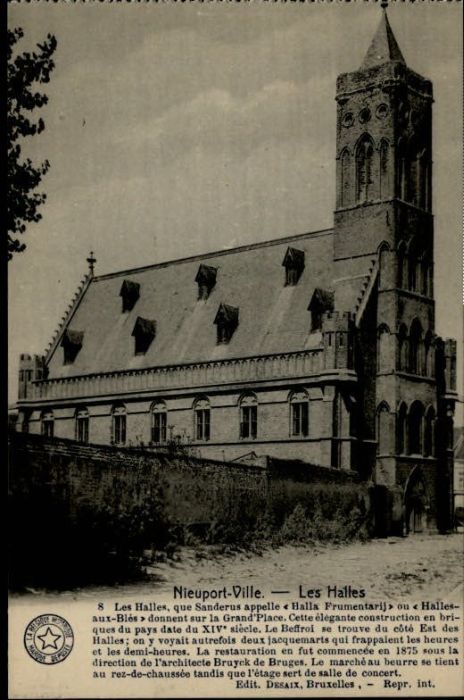 NIEUPORT Nieuwpoort West-Vlaanderen Belgie Nieuport Ville Halles