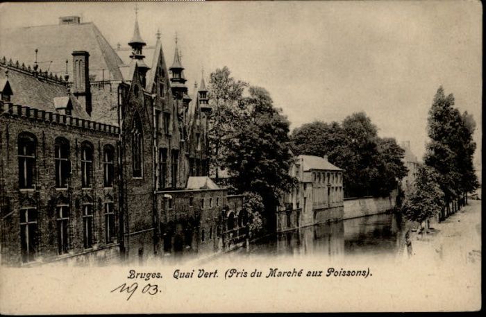 Bruges BRUGGE Belgie Bruges Quai Vert