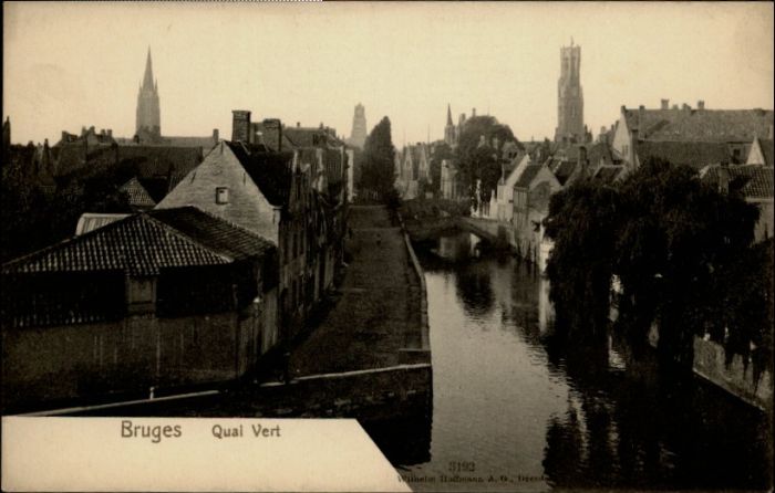 Bruges BRUGGE Belgie Bruges Quai Vert