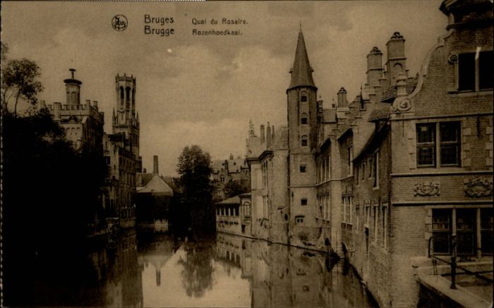 Bruges BRUGGE Belgie Bruges Brugge Quai Rosaire Rozenhoedkaai