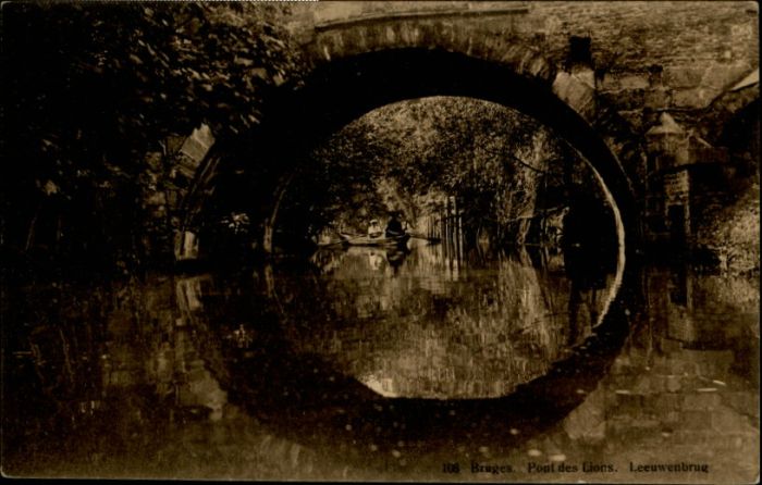 Bruges BRUGGE Belgie Bruges Pont Lions Leeuwenbrug