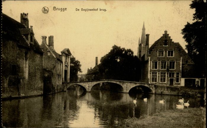 BRUGGE Bruges Belgie Begijenhof Brug