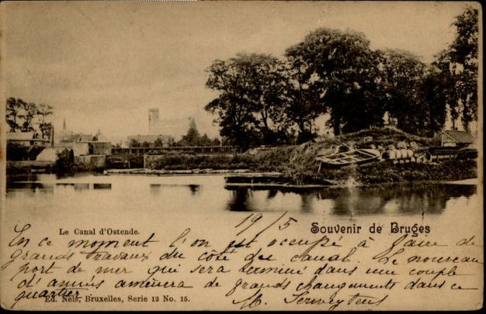 Bruges BRUGGE Belgie Bruges Canal Ostende