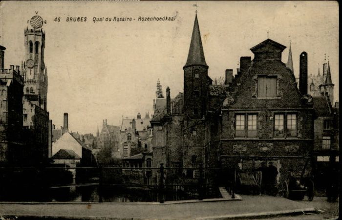 Bruges BRUGGE Belgie Bruges Quai Rosaire Rozenhoedkaai