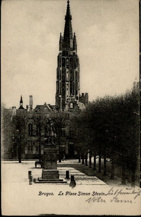 Bruges BRUGGE Belgie Bruges Place Simon Stevin