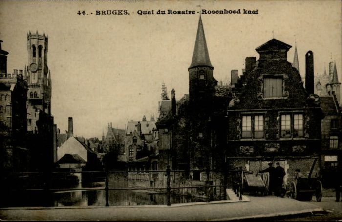 Bruges BRUGGE Belgie Bruges Quai Rosaire Rosenhoed Kaai