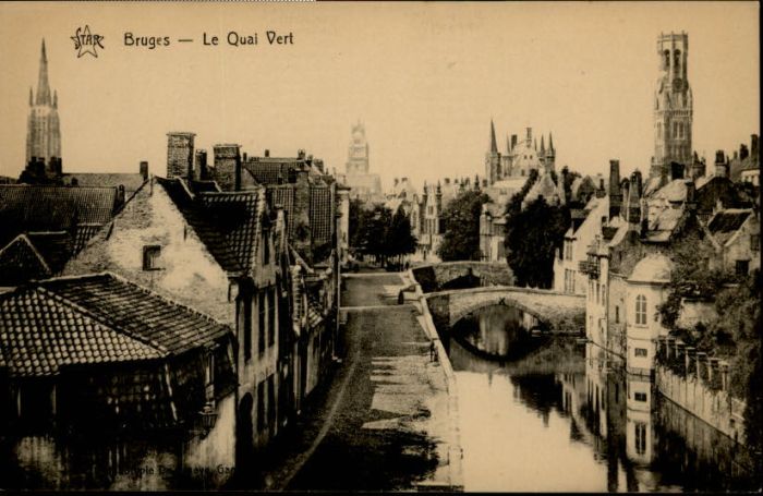 Bruges BRUGGE Belgie Bruges Quai Vert