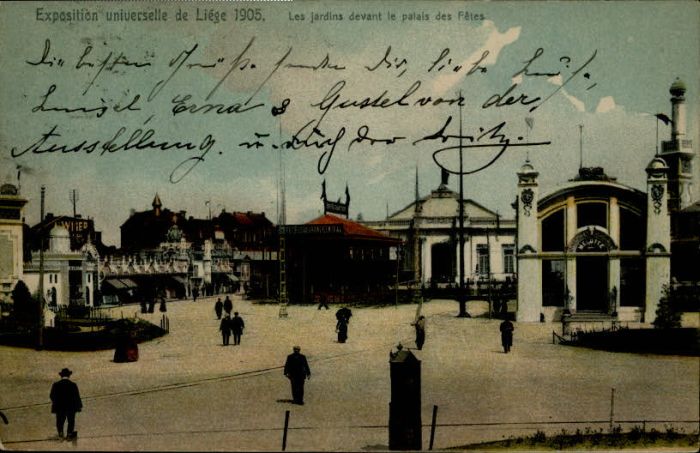 Liege Luettich Liege Exposition Jardin Devant Palais Fetes