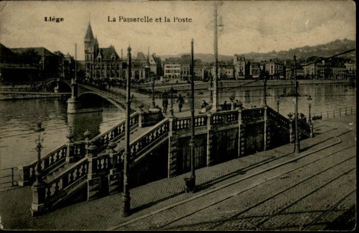 Liege Luettich Liege Passerelle Poste