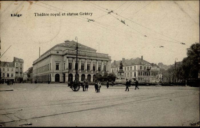 Liege Luettich Liege Theatre Royal Statue Gretry