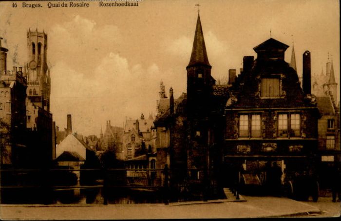 Bruges BRUGGE Belgie Bruges Quai Rosaire Rozenhoedkaai