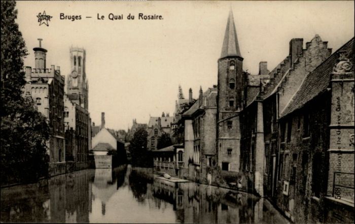 Bruges BRUGGE Belgie Bruges Quai Rosaire