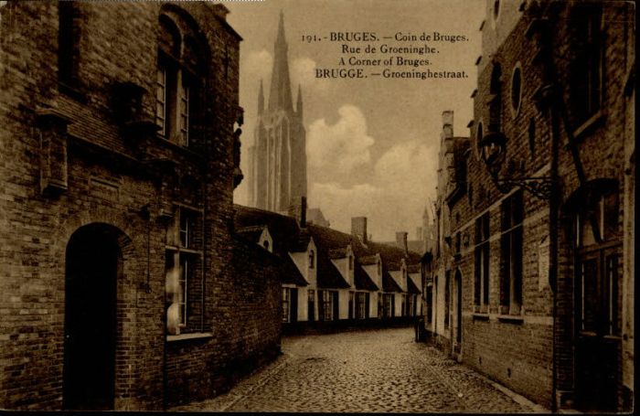 Bruges BRUGGE Belgie Bruges Brugge Rue Groeninghe Groeninghestraat