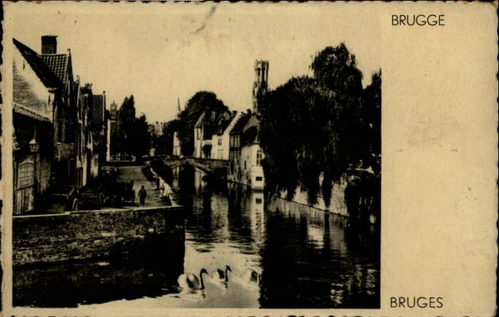BRUGGE Bruges Belgie Bruges Groene Rei Quai Vert