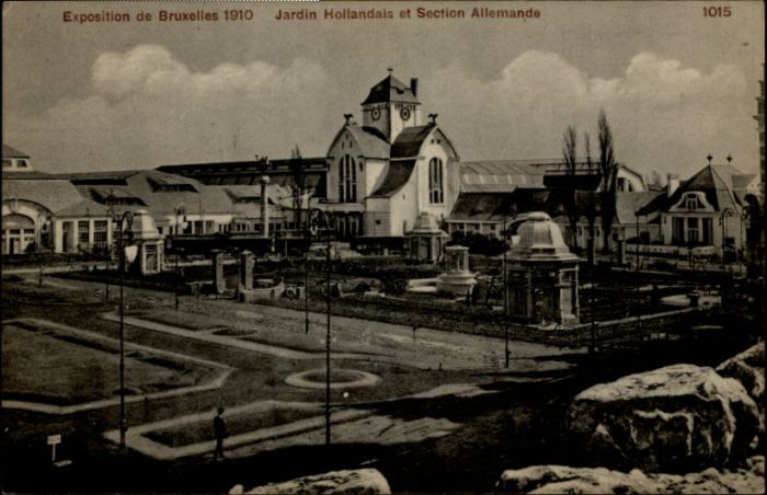 Bruxelles Bruessel Exposition Jardin Hollandais Section Allemande