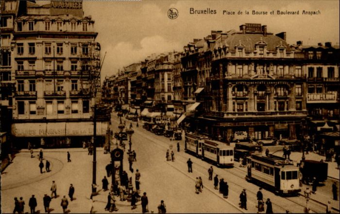 Bruxelles Bruessel Place Bourse Boulevard Anspach