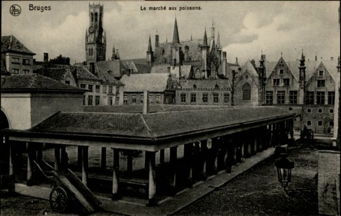 Bruges BRUGGE Belgie Bruges Marche Poissons