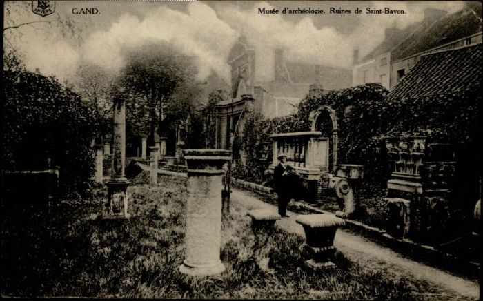 Gand Belgien Gand Musee Archeologie Ruines Saint-Bavon