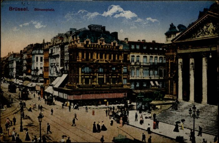 Bruessel Bruxelles Boersenplatz