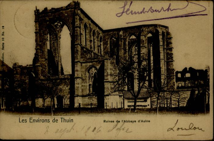 Thuin Ruines Abbaye d_Aulne