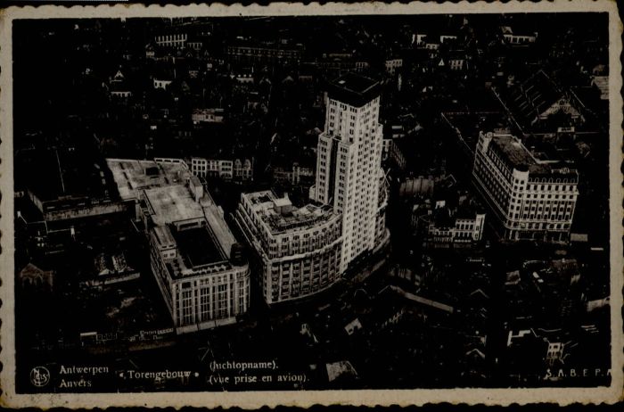 Antwerpen Anvers Fliegeraufnahme Torengebouw