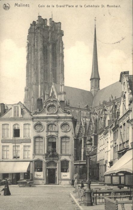 Malines Mechelen Flandre Malines Cathedrale St. Rombaut Grand Place