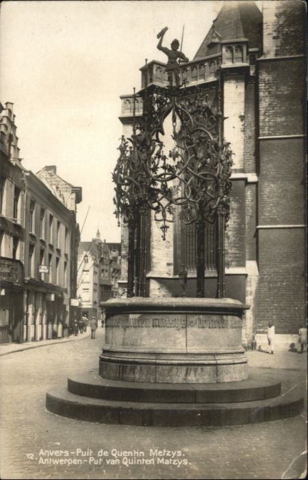 Anvers Antwerpen Puit Quentin Metzys Put van Quinten Matzys