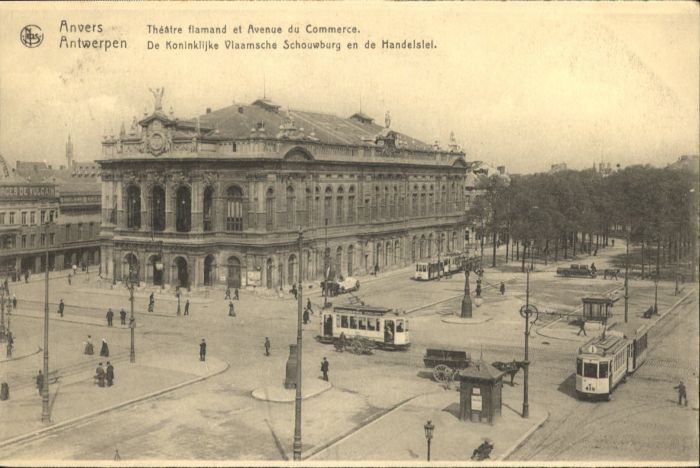 Anvers Antwerpen Theatre Flamand Avenue Commerce Koninklijke Vlaamsche Schouwbur