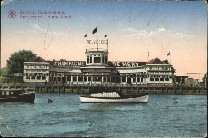 Anvers Antwerpen Saint-Anne Sinte-Anna Restaurant