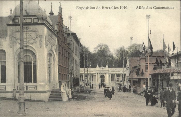 Bruxelles Bruessel Exposition Allee Concessions
