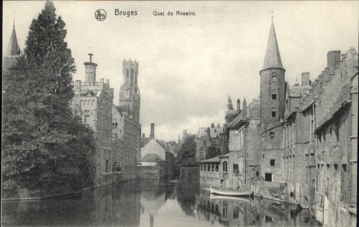 Bruges BRUGGE Belgie Bruges Quai Rosaire