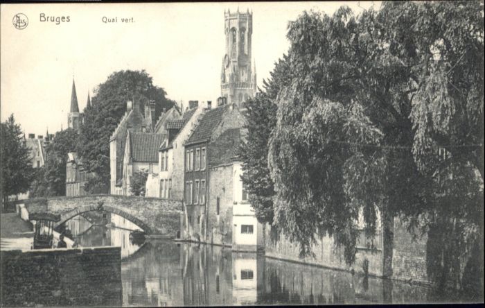 Bruges BRUGGE Belgie Bruges Quai Vert