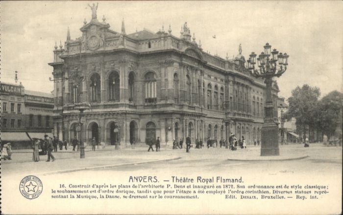 Anvers Antwerpen Anvers Theatre Royal Flamand