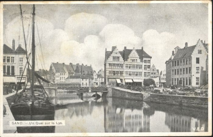 Gand Belgien Gand Quai Lys