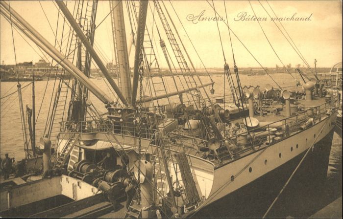 Anvers Antwerpen Anvers Bateau Marchand