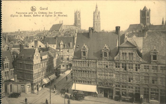 Gand Belgien Gand Chateau Comtes Eglise St. Bavon Beffroi Eglise St. Nicolas