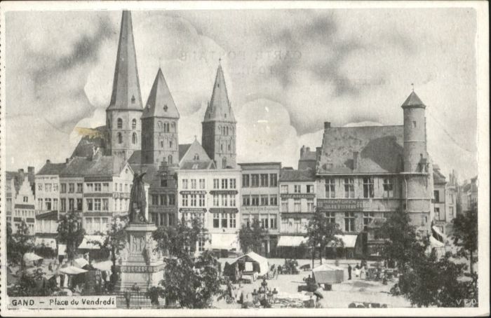 Gand Belgien Gand Place Vendredi