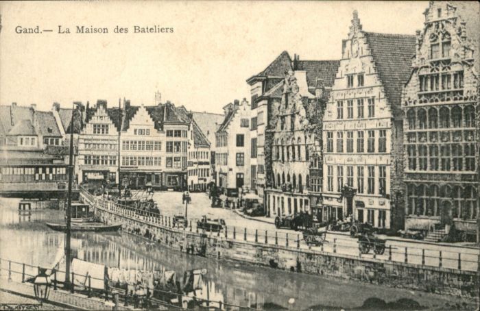 Gand Belgien Gand Maison Bateliers