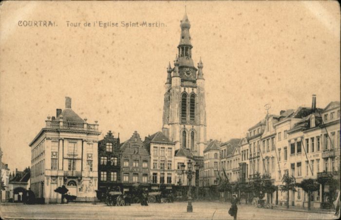 Courtrai KORTRIJK Flandre Belgie Courtrai Tour Eglise Saint-Martin