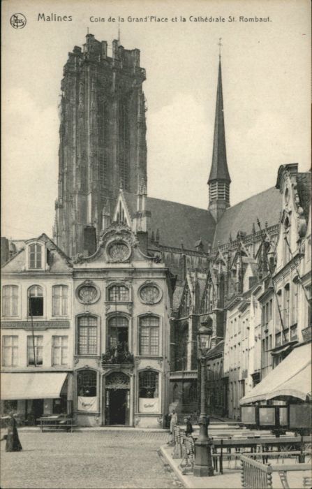 Malines Mechelen Flandre Malines Cathedrale St. Rombaut Grand Place