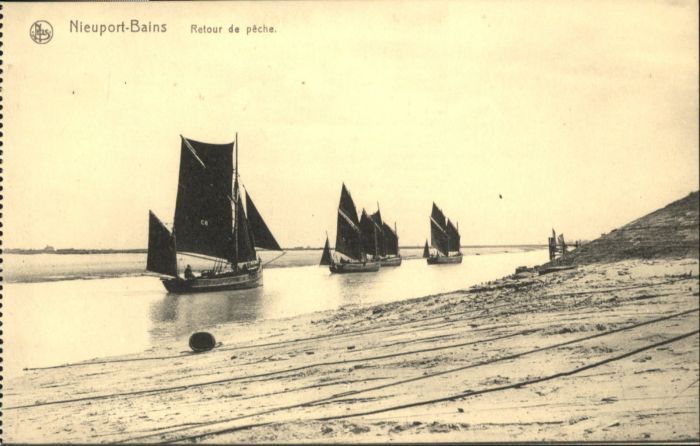 NIEUPORT Nieuwpoort West-Vlaanderen Belgie Nieuport Bains Peche