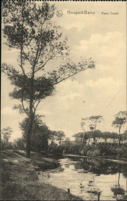 NIEUPORT Nieuwpoort West-Vlaanderen Belgie Nieuport Bains Canal