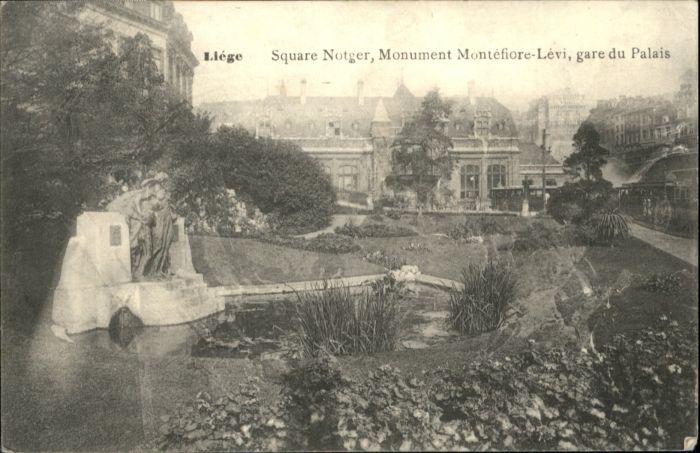 Liege Luettich Liege Square Notger Monument Montefiore Levi Gare Palais