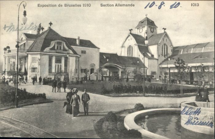 Bruxelles Bruessel Exposition Section Allemande