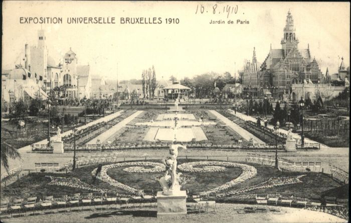 Bruxelles Bruessel Exposition Jardin Paris