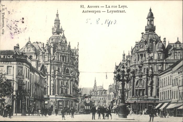 Anvers Antwerpen Rue Leys Leysstraat