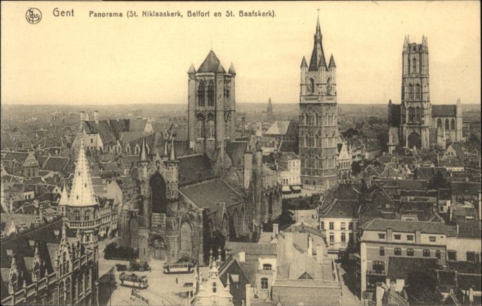 Gent Gand Flandre Gent St. Niklaaskerk Belfort St. Baafskerk