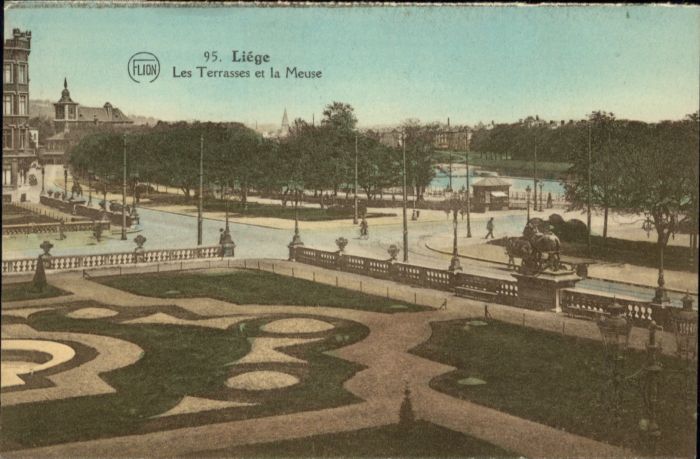 Liege Luettich Liege Terrasses Meuse