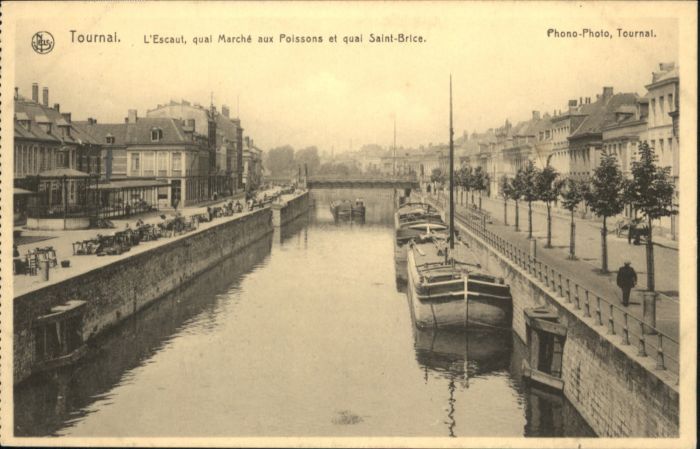 Tournai Hainaut Tournai Escaut Quai Marche Poisson Quai Saint-Brice